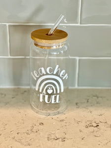 Glass Cup - Teacher Fuel