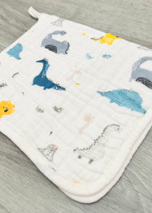 Muslin Dino Land Burp Cloth